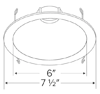 ELCO Lighting ELK6418W 6 Inch Pex Round Reflector Trim for Koto Module-2