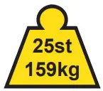 NRS Healthcare L84694 Harrier Toilet Frame - Weight