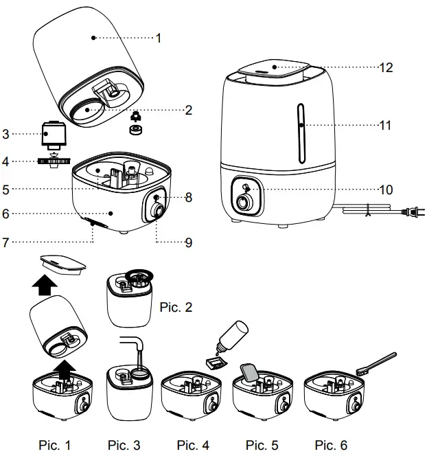 BRAYER BR4701 Ultrasonic Humidifier-fig3