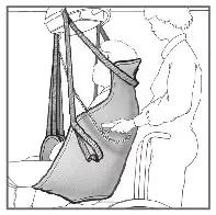 25015 Lifting Slings by Human Care with Silhouette High Back - 16