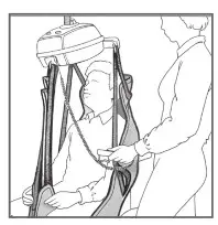 25015 Lifting Slings by Human Care with Silhouette High Back - 18