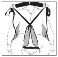 25015 Lifting Slings by Human Care with Silhouette High Back - 24