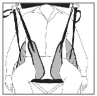 25015 Lifting Slings by Human Care with Silhouette High Back - 26
