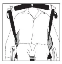 25015 Lifting Slings by Human Care with Silhouette High Back - 27