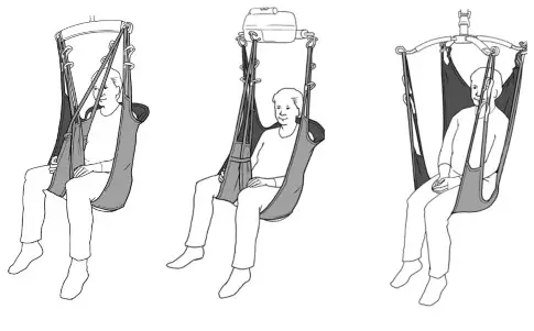 25015 Lifting Slings by Human Care with Silhouette High Back - 3