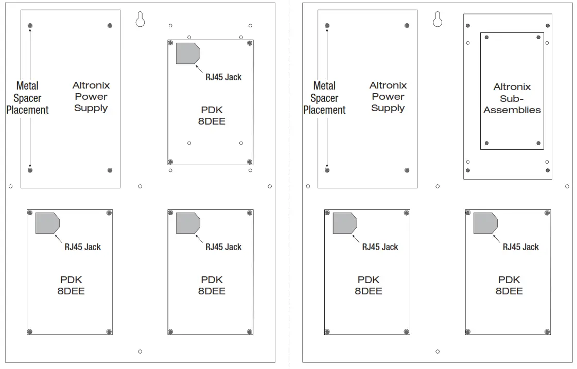Altronix Trove1PD1 Trove1 Enclosure with PDK Backplane fig1