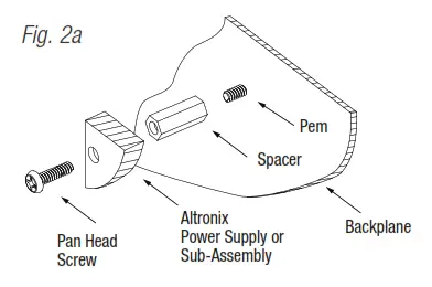 Altronix Trove1PD1 Trove1 Enclosure with PDK Backplane fig2