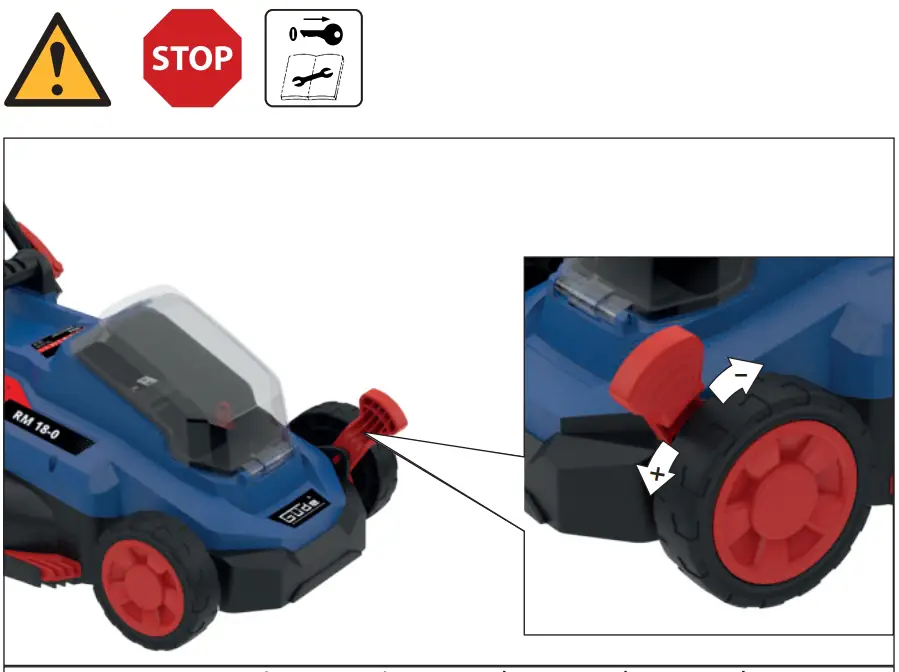 Cutting height setting