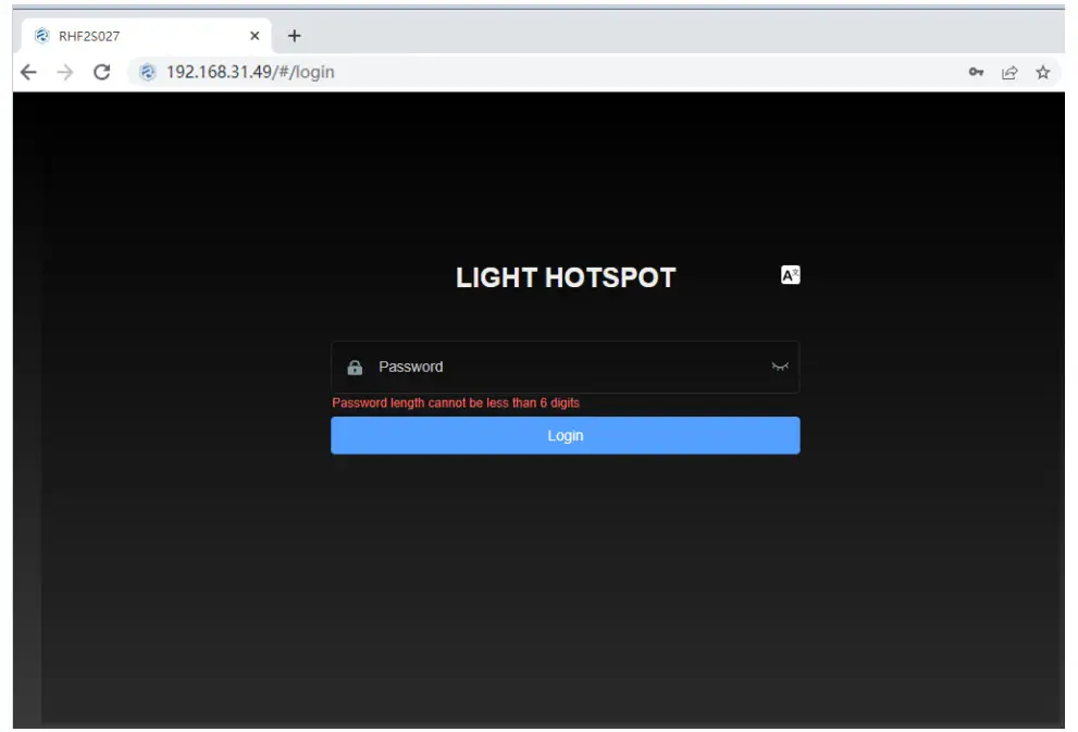 RiSiNGHF RHF2S027 Web Interface - Figure 5