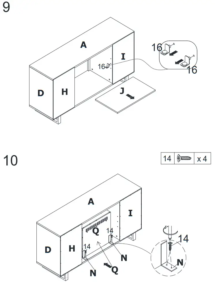 Southern ENTERPRISES HD054339 Saleh 54 25 in Smart Electric Fireplace in Dark Brown - ASEMBLY9