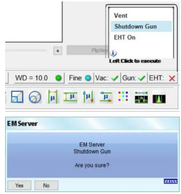 ZEISS FIB-SEM 002 Safely Powering Off On your Crossbeam System fig 6