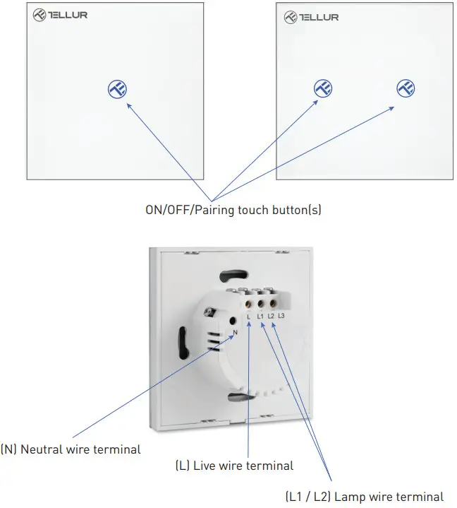 TELLUR TLL331481 WiFi Smart Switch - Figure 1