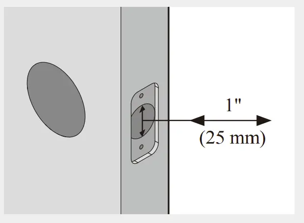 Prepare the door and check dimensions