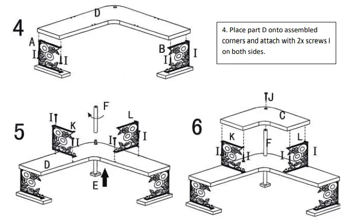 COOPERS-OF-STORTFORD-K394-Sunflower-Design-Corner-Shelving-Instruction-FIG-3