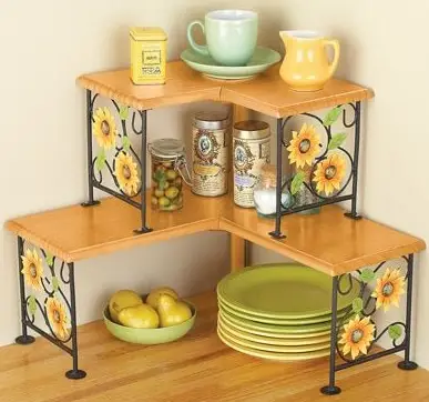 COOPERS-OF-STORTFORD-K394-Sunflower-Design-Corner-Shelving-Instruction-PRODUCT