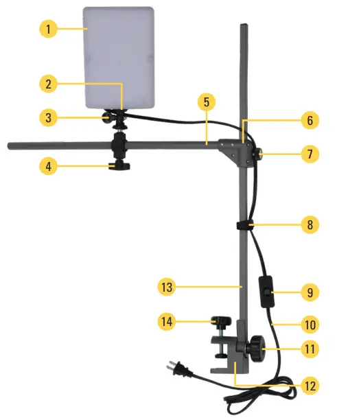 impact PCLK-120 Dual LED-Panel Light Kit - ROSIERES RN5D84GN Five Door Refrigerator Instruction