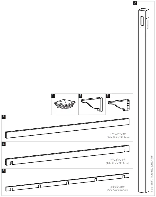 Cardiff Pergola Materials Breakdown