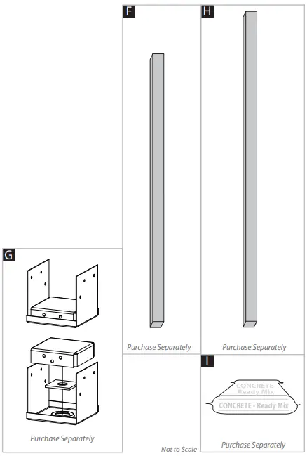 Pergola Additional Materials List