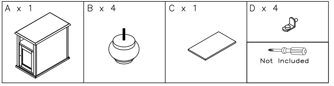 ASHLEY T9347 Barilanni Chairside End Table with Usb Ports - fig 1