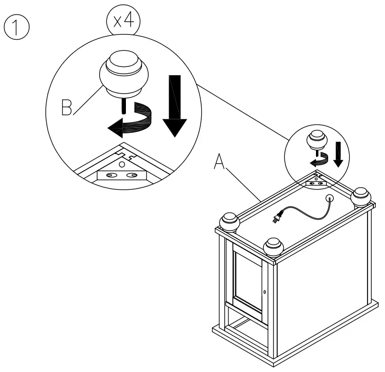ASHLEY T9347 Barilanni Chairside End Table with Usb Ports - fig 2