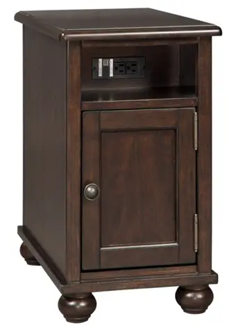 ASHLEY T9347 Barilanni Chairside End Table with Usb Ports
