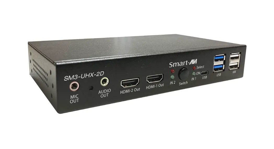 Smart-avi Sm3-uhx-2d 2-port Dual Head Dp-hdmi To Hdmi Kvm Switch User Manual
