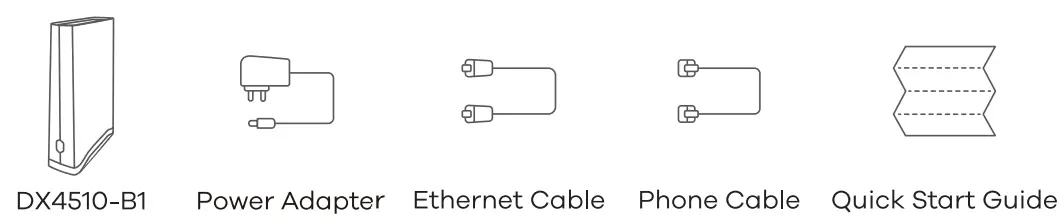 ZYXEL DX4510 B1 AX6000 Wifi 6 VSL2 Bonding Gateway