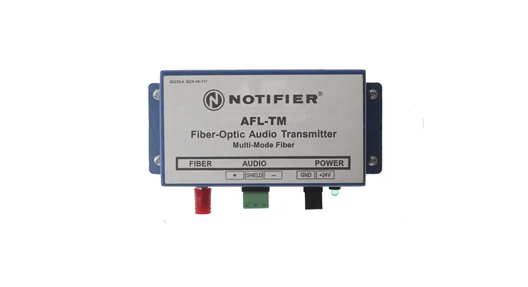 Notifier Afl Series Audio Fiber Link Modules Owner's Manual Notifier Afl Series Audio Fiber Link Modules Owner's Manual
