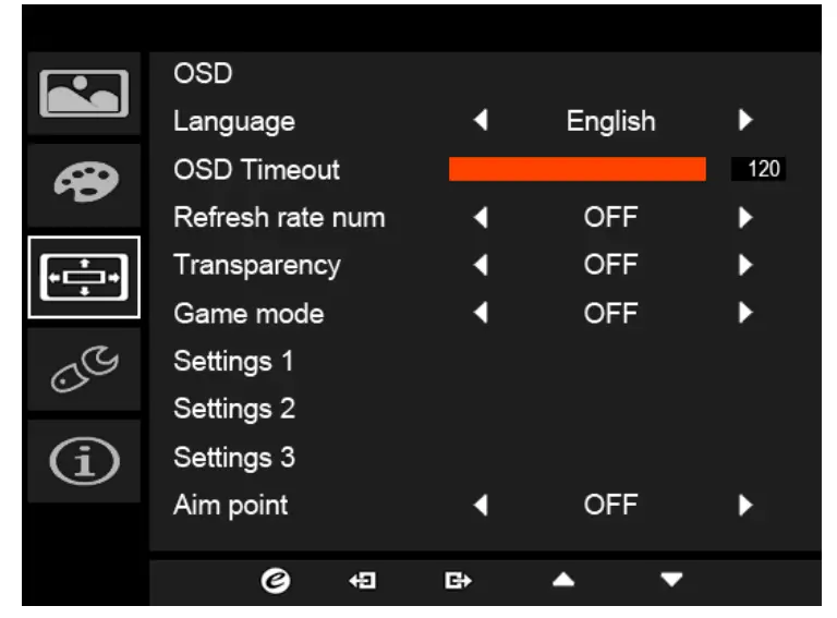 Acer Predator XB271HUA LCD Monitor - OSD 3