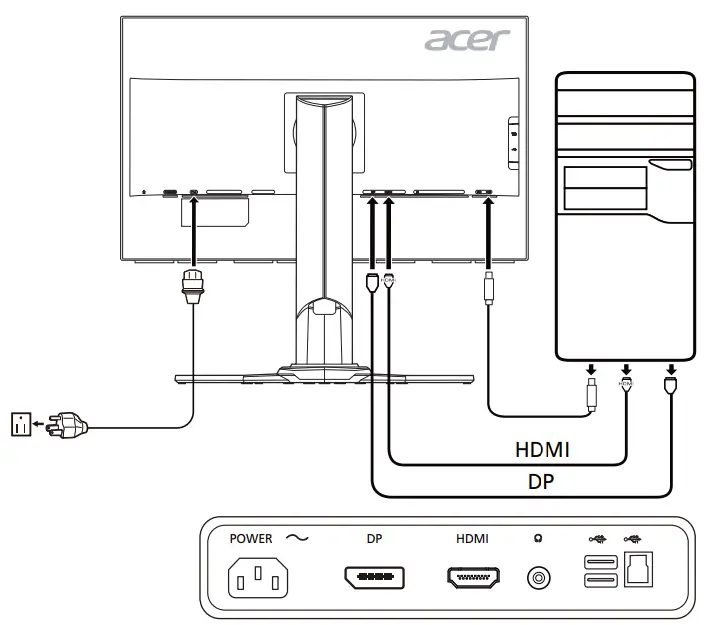 Acer Predator XB271HUA LCD Monitor - computer