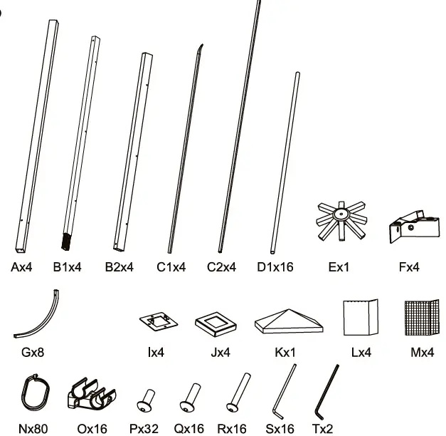 NATERIAL YSIS Steel and Aluminum Gazebo with Tortora Polyester Cloth 1