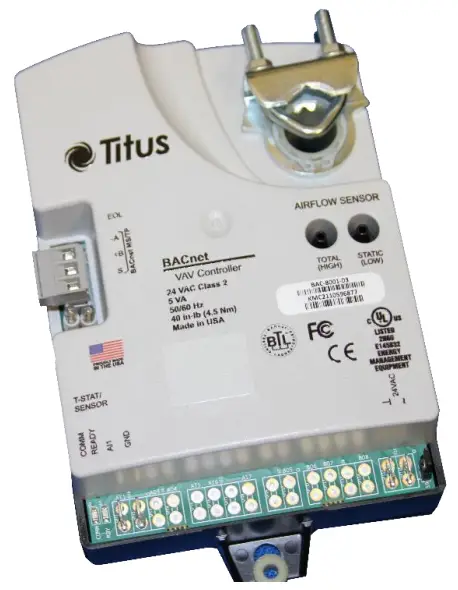 Titus BAC 8001 Alpha VAV Controller Cooling Only