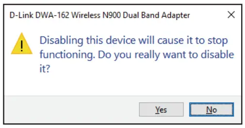 D-Link AX3000 Wi-Fi 6 PCIe Adapter with Bluetooth 5.1 - Disable device2