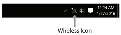 D-Link AX3000 Wi-Fi 6 PCIe Adapter with Bluetooth 5.1 - icon in the taskbar