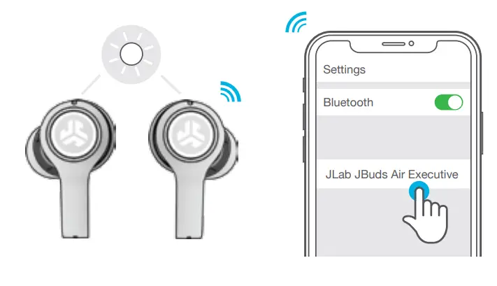 JLAB 12497196 Jbuds Air Exes Earbuds - fig2