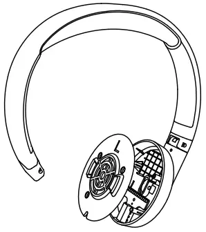 PHILIPS TAK4206 4000 Series Headphones - before removing the battery