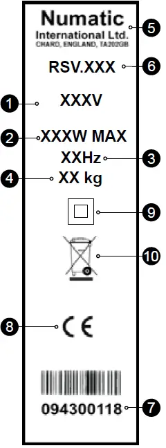 Numatic RSV150 Nace Backpack Vacuum Cleaner About your machine