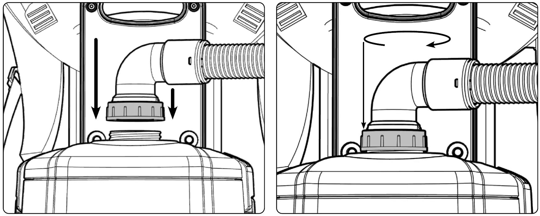 Numatic RSV150 Nace Backpack Vacuum Cleaner assembly 1