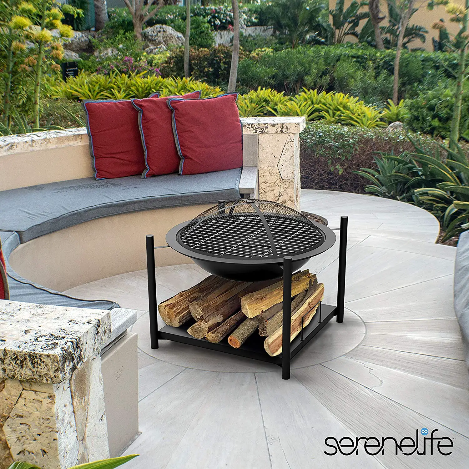 Serenelife Slcarfp54 Outdoor Wood Fire Pit User Manual