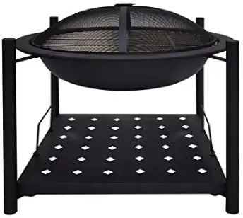 serenelife SLCARFP54 Outdoor Wood fire pit