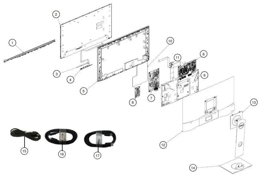 Dell P2419HC Monitor Simplified Service -