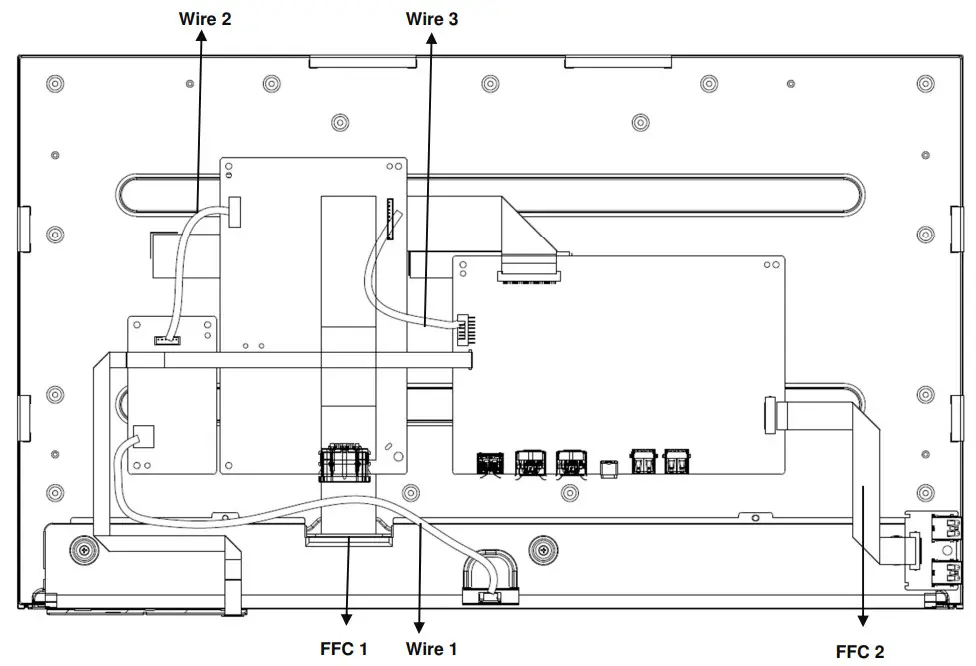 Dell P2419HC Monitor Simplified Service - diagram
