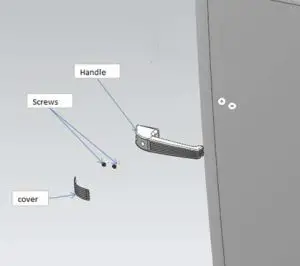 FIG 3 Install the handles