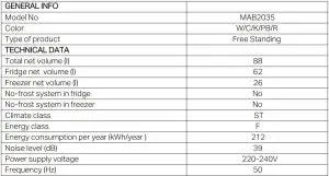 FIG 8 SPECIFICATIONS