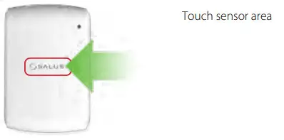 SALUS TS600 Wireless Temperature Sensor-Button operation