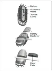 Sharper Image Motorized Tie Rack FEATURES