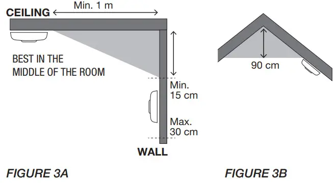 NEXA 101LC Optical Smoke Alarm for Wireless Connection - CEILING AND WALL