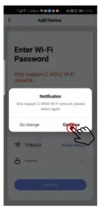 Confirm your Wi-Fi network