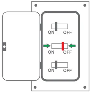 Turn off circuit breaker