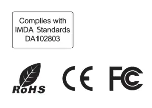 VALORE Wireless Selfie Tripod with Stabiliser AC131 - CE logo